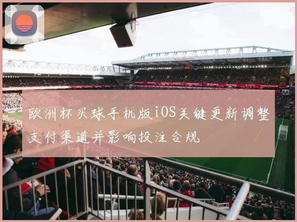 欧洲杯买球手机版iOS关键更新调整支付渠道并影响投注合规